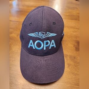 AOPA Embroidered Navy Blue Baseball Cap (FLYING)